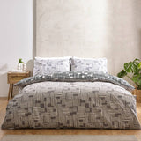 Catherine Lansfield black white geometric single bedding set, imported from the UK