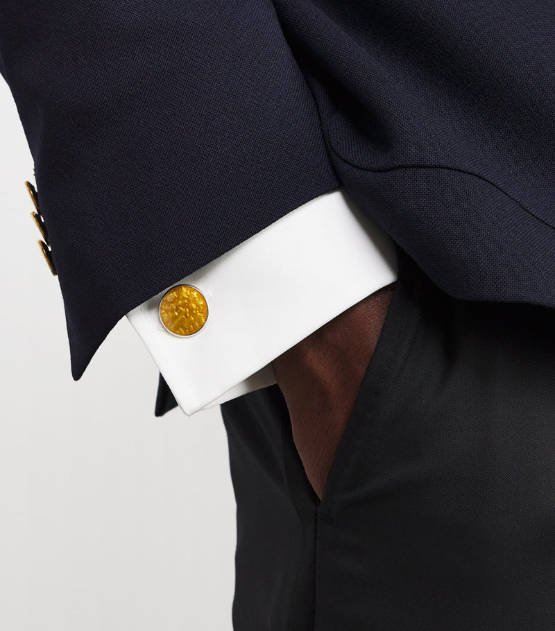 Deakin & Francis Summer Haze Enamel Cufflinks (British brand)