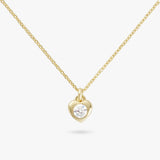 Revere 9ct gold plated heart pendant necklace 46cm chain, UK version