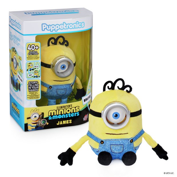 Minions Palm Puppetronic James 18cm interactive toy, UK version