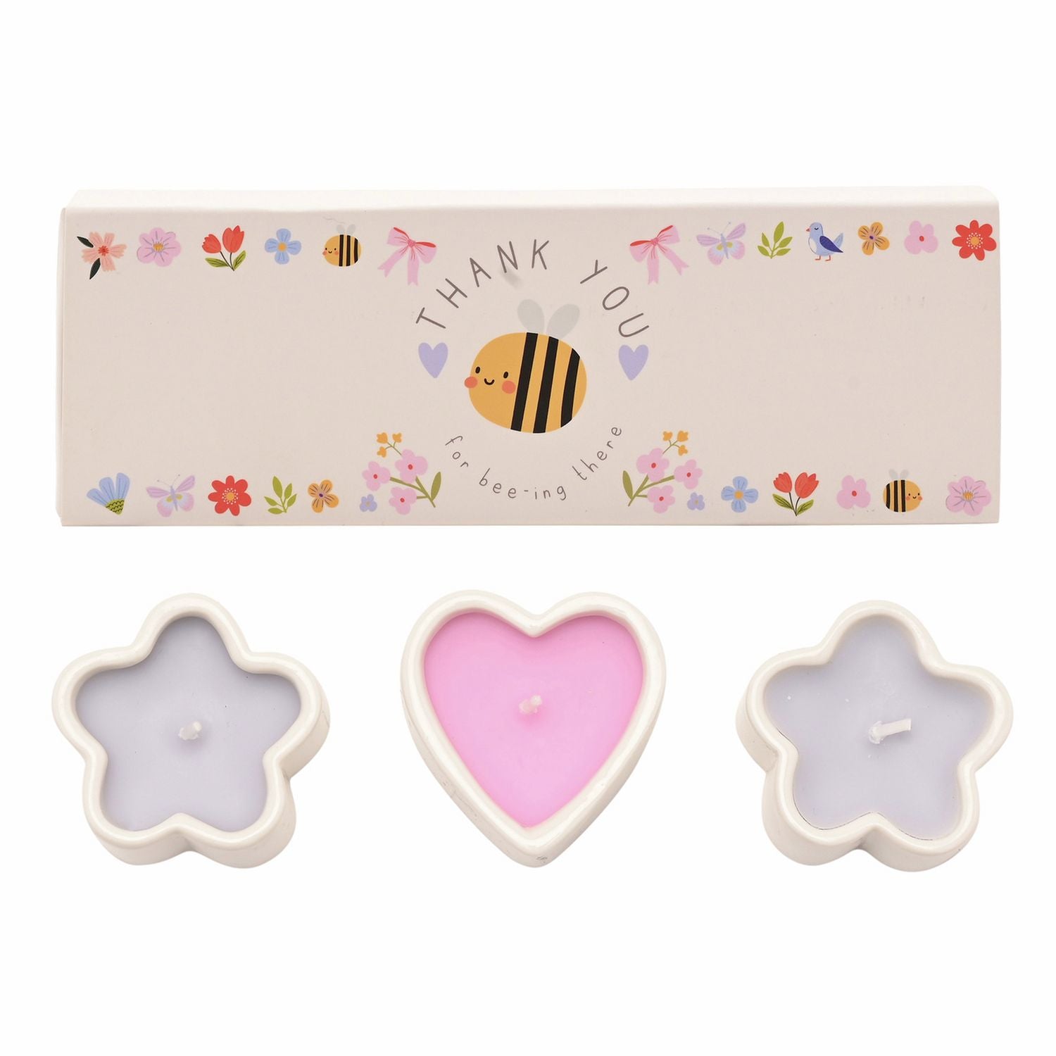 Widdop Love Life mini candle gift set Thank You - British product