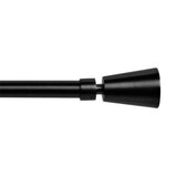 Argos Home extendable metal curtain pole matte black 120-210cm (British brand)
