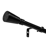 Argos Home extendable metal curtain pole matte black 120-210cm (British brand)