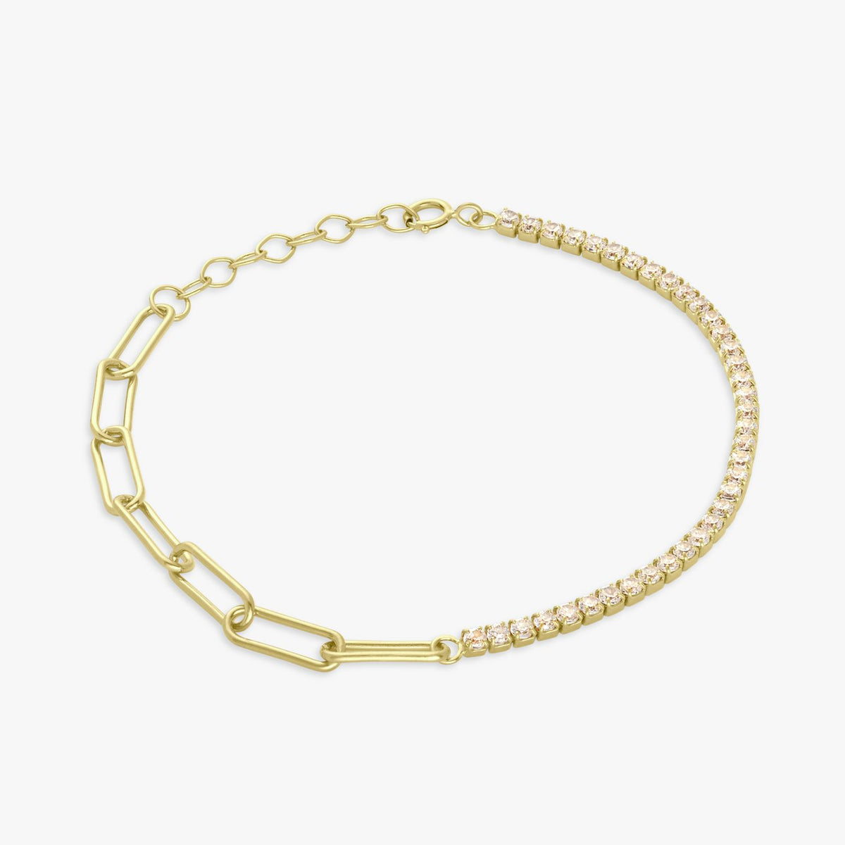 Revere gold plated split chain bracelet 19.05cm - British product