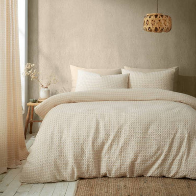 Argos Pineapple Elephant Muscat Waffle Natural Bedding Set - Double- Buy online at McGrocer