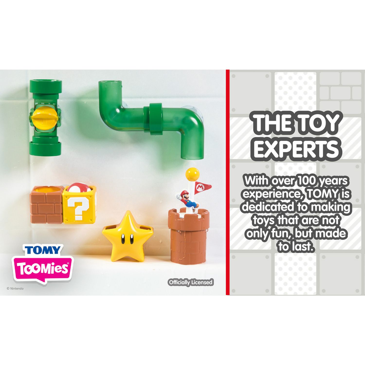 Super Mario baby pipes playset bath toy (British brand)