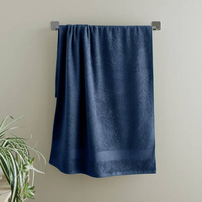 Argos Catherine Lansfield Anti Bacterial Hand Towel Navy 85 x 50cm- Buy online at McGrocer