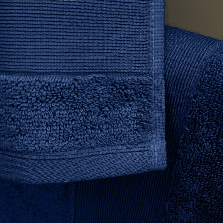 Catherine Lansfield anti bacterial hand towel navy 50x85cm - British product