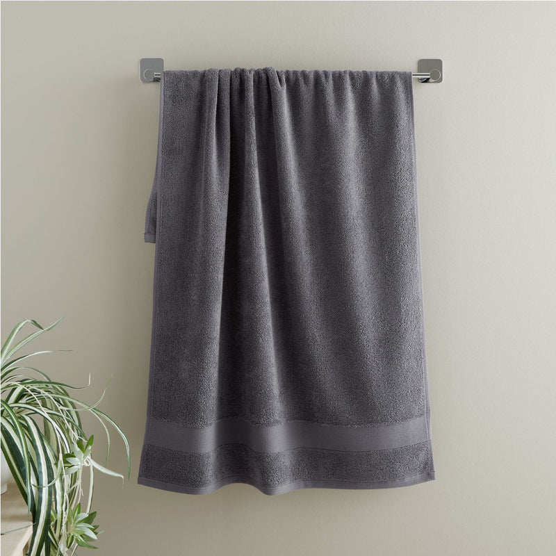 Catherine Lansfield Anti Bacterial Hand Towel - Charcoal