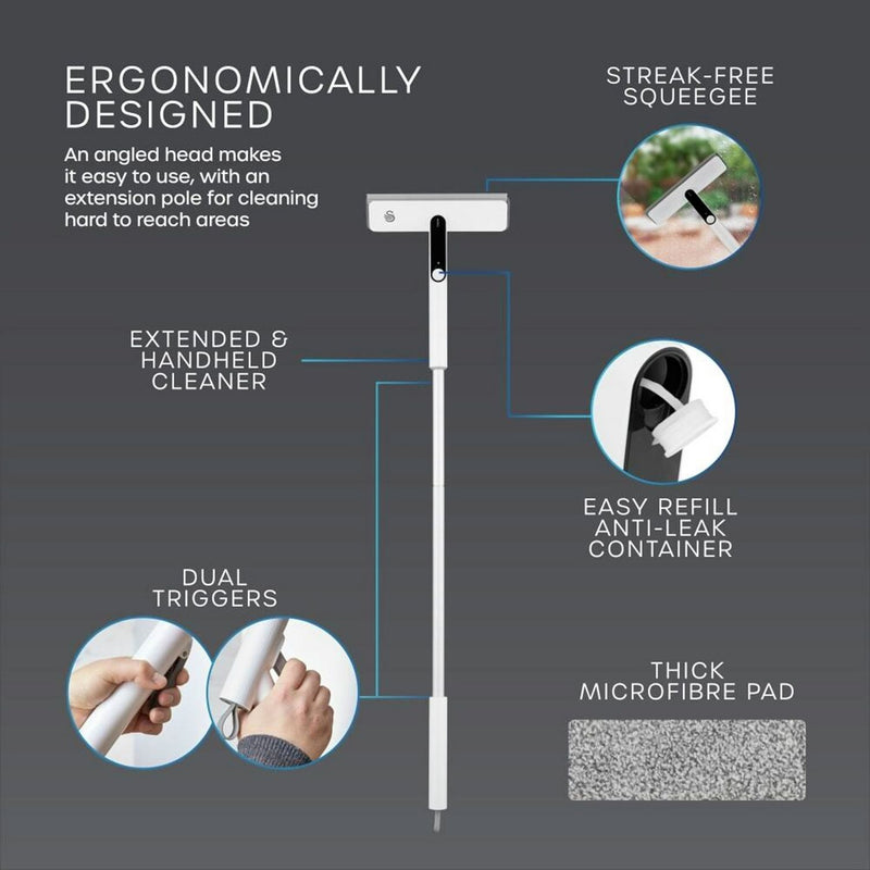 Swan 2-in-1 window cleaning tool, imported from the UK