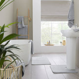 Catherine Lansfield Anti Bacterial Bath Sheet Silver 140x90cm (British brand)