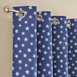 Argos Home blue star blackout curtains 168x137cm, imported from the UK