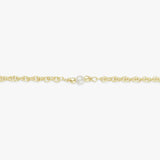Revere gold plated faux pearl anklet 25.5cm (British brand)
