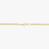 Revere gold plated faux pearl anklet 25.5cm (British brand)