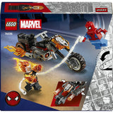LEGO Marvel Spider-Man vs Ghost Rider Motorcycle building toy - British product