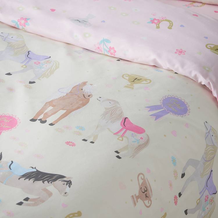 Catherine Lansfield Happy Horses kids bedding set single (British brand)