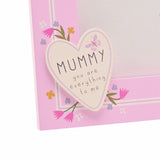Widdop Love Life heart photo frame 6x4 inch Mummy, UK version