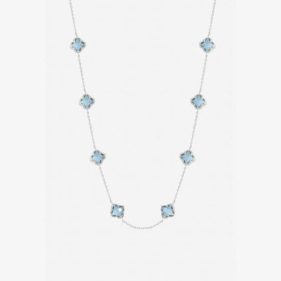 Argos Inicio Sterling Silver Sapphire Clover Necklace- Buy online at McGrocer