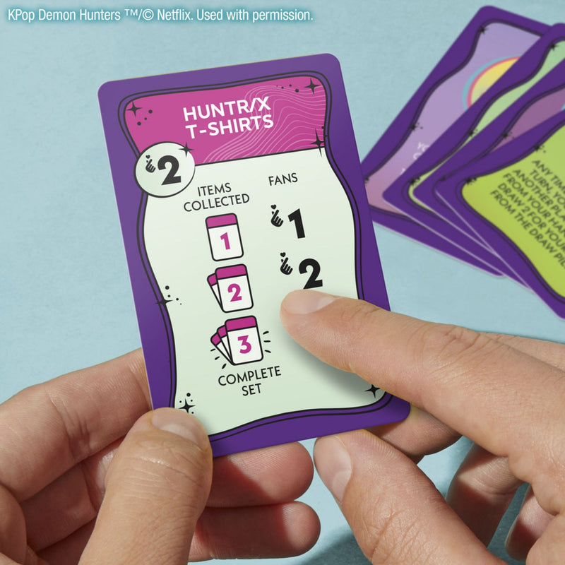 Kpop Demon Hunters Monopoly Deal card game, UK version