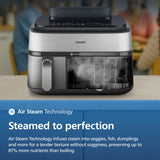 Philips 5000 Series dual basket steam air fryer, imported from the UK