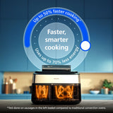 Philips 5000 Series dual basket steam air fryer, imported from the UK