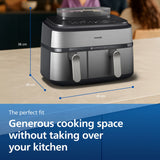 Philips 5000 Series dual basket steam air fryer, imported from the UK