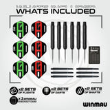 Winmau Equaliser dartboard set bundle including surround and darts, imported from the UK