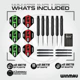 Winmau Equaliser dartboard set bundle including surround and darts, imported from the UK
