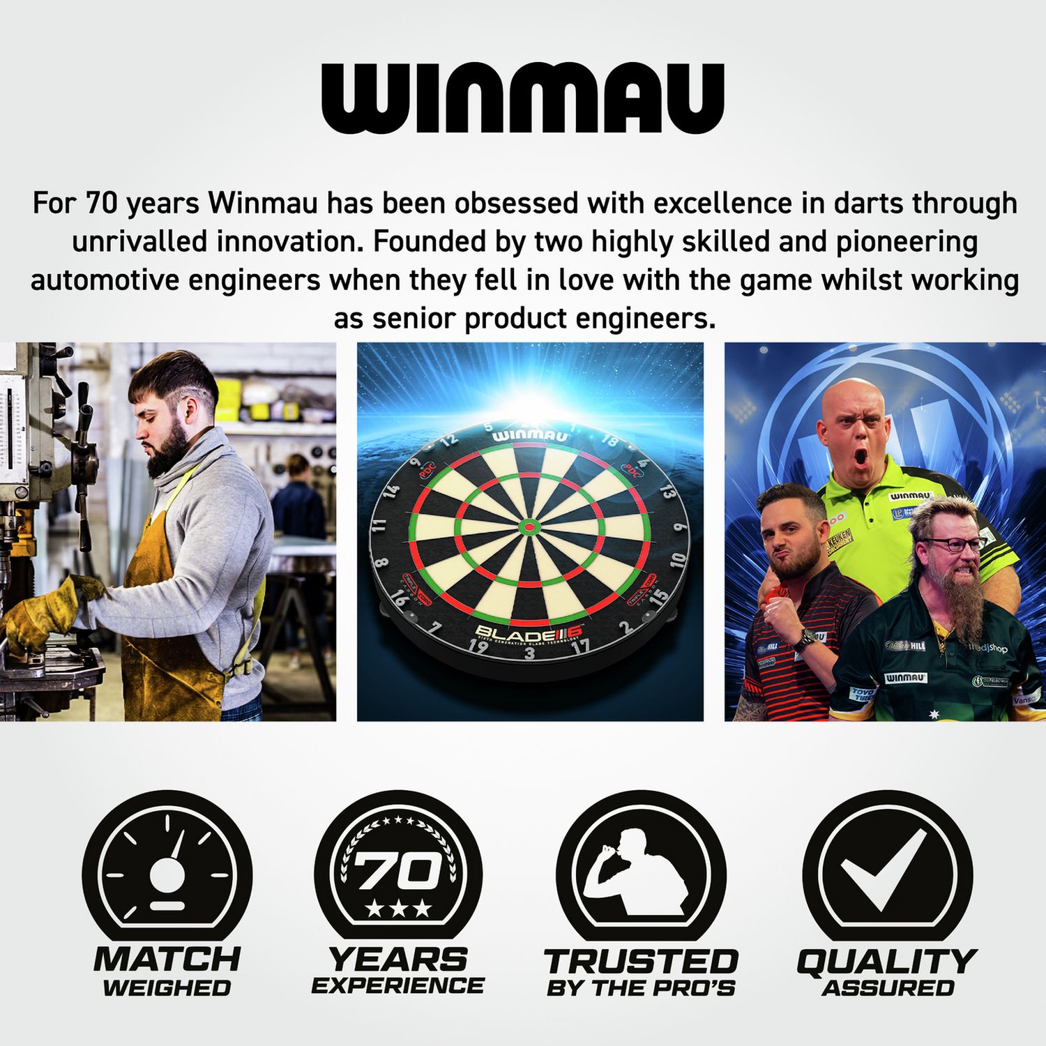 Winmau Equaliser dartboard set bundle including surround and darts, imported from the UK