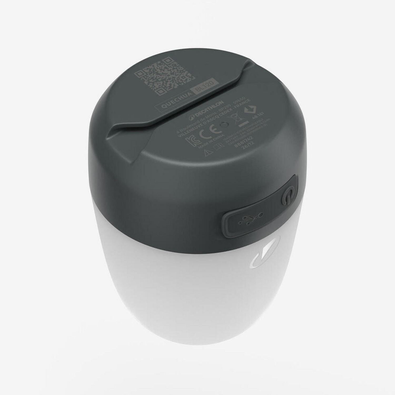 Decathlon LED camping lantern with rechargeable battery, imported from the UK