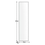 Home Essentials oak-effect wall mirror 120x30cm, UK version