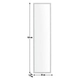 Home Essentials oak-effect wall mirror 120x30cm, UK version
