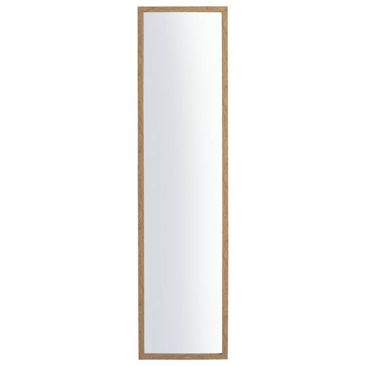 Home Essentials oak-effect wall mirror 120x30cm, UK version