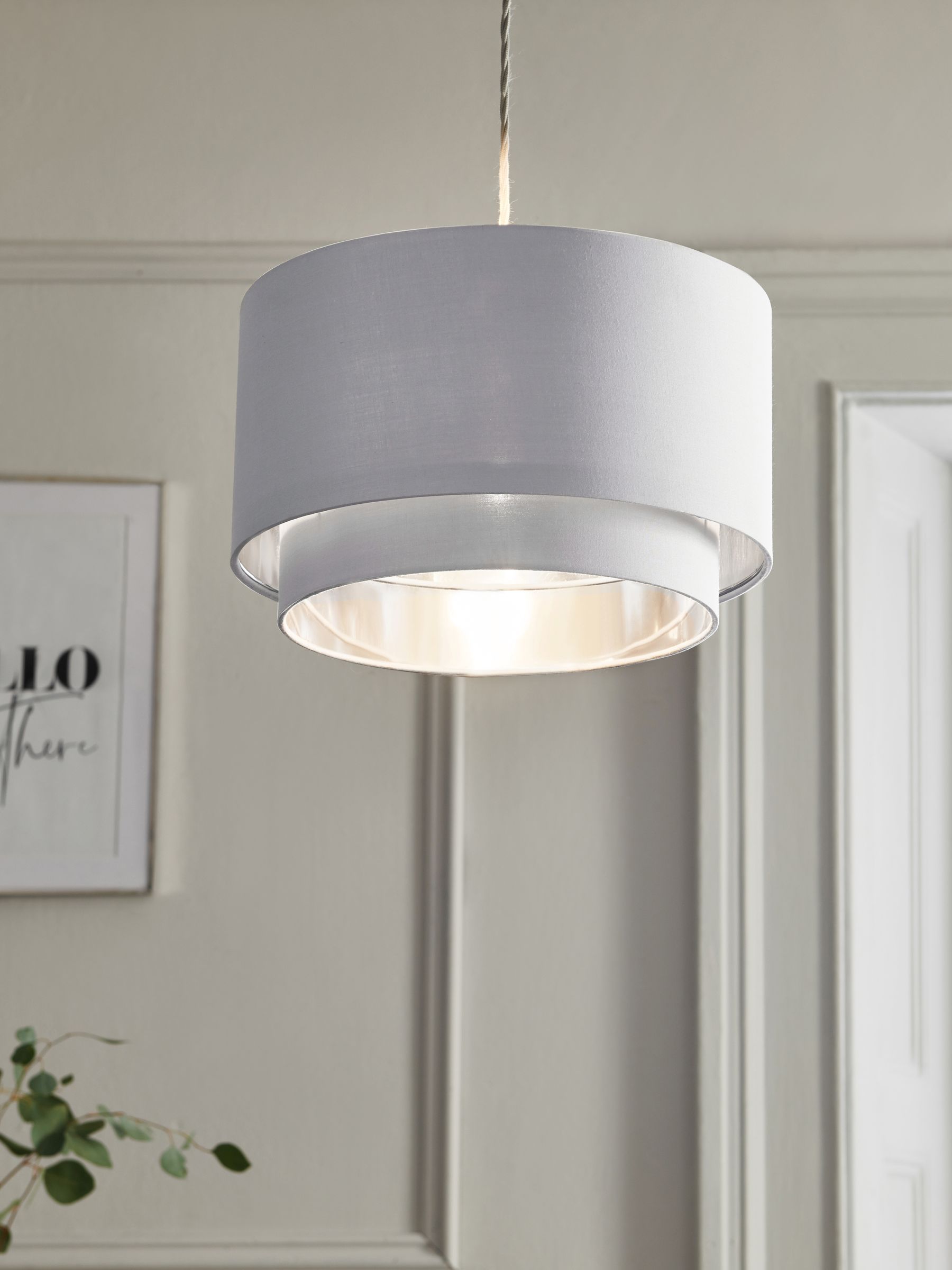 Next Champagne Gold Rico Easy Fit Drum Ceiling Light Shade