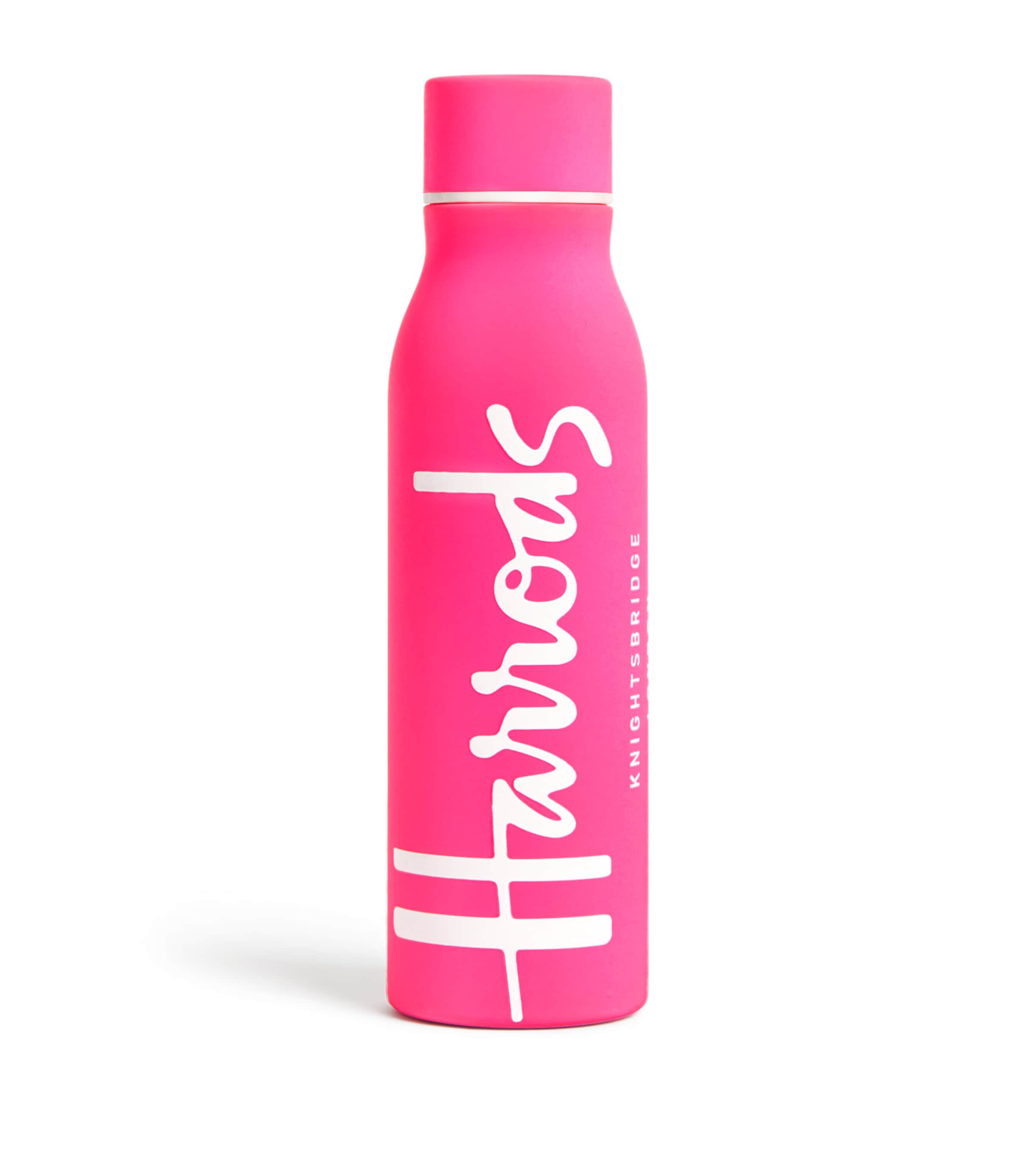 Harrods Logo metal water bottle with non-slip sleeve, UK version