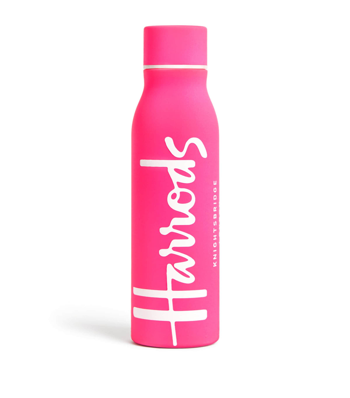 Harrods Logo metal water bottle with non-slip sleeve, UK version