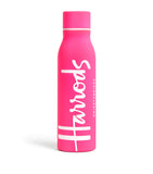 Harrods Logo metal water bottle with non-slip sleeve, UK version