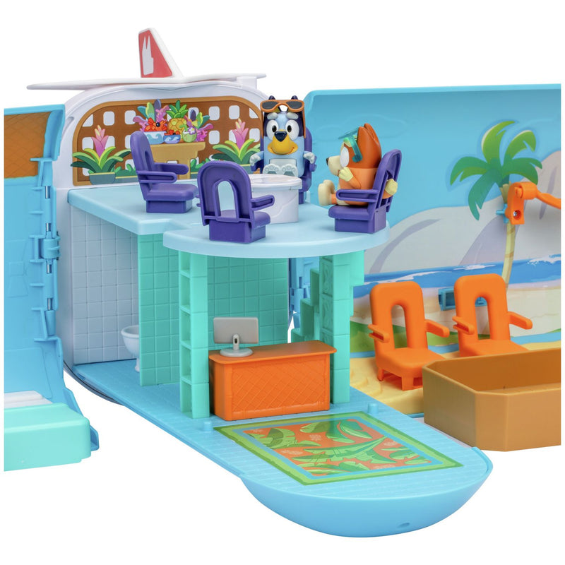 Bluey 3-in-1 airplane transforming playset with figures - British product