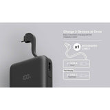 Juice 10000mAh portable power bank black - British product