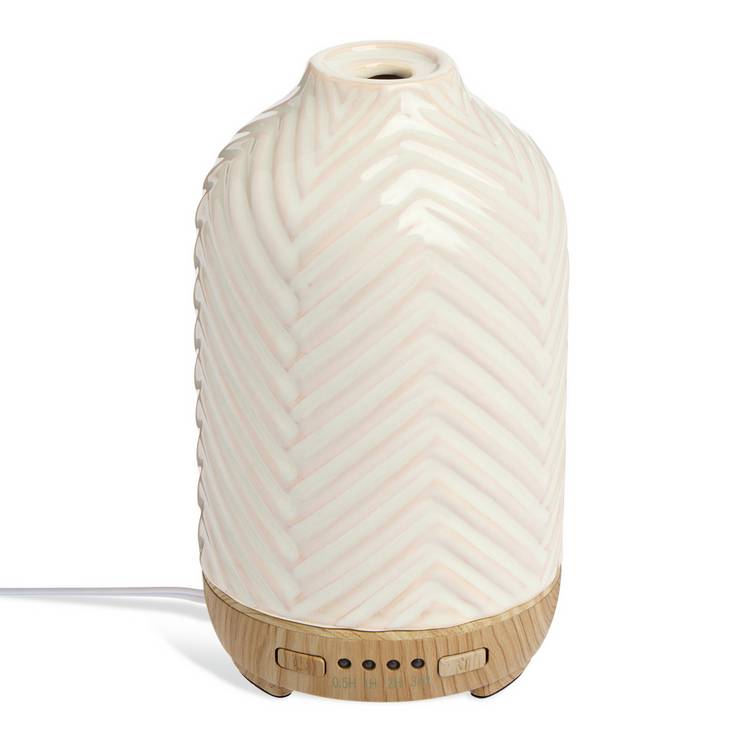 Habitat ceramic diffuser 100ml chevron wax resist (British brand)