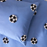 Argos Home tufted football kids bedding single blue (British brand)
