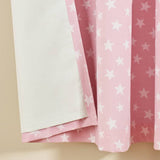 Argos Home pink star blackout curtains 168x137cm (British brand)