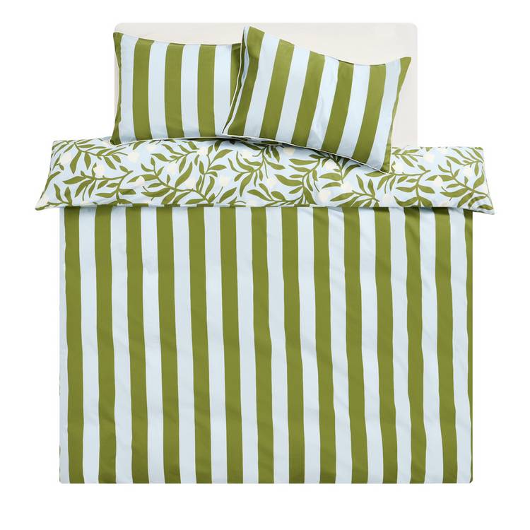 Habitat x Scion Odette cotton floral blue bedding set single, UK version