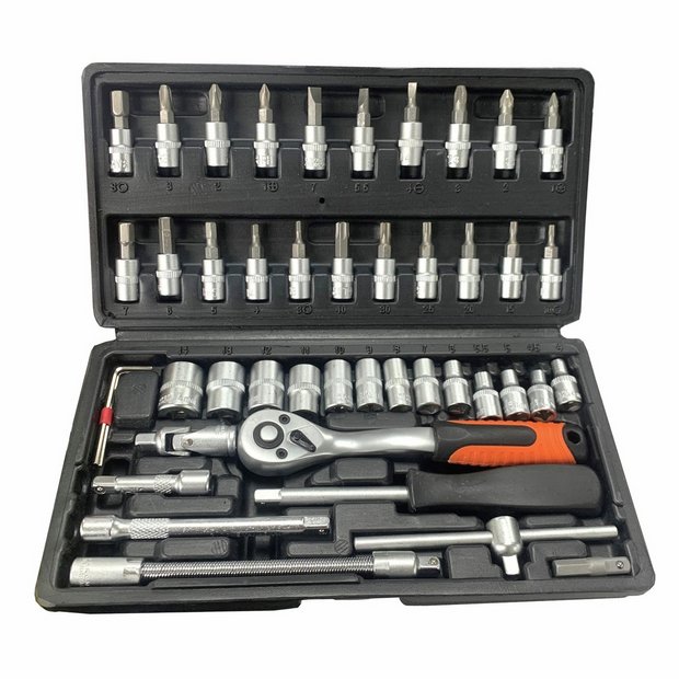 Rolson socket and bit set 46 piece metric - British product