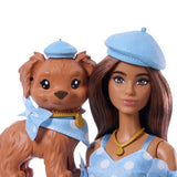 Barbie Twinning Looks doll pet in blue polka dot - British product