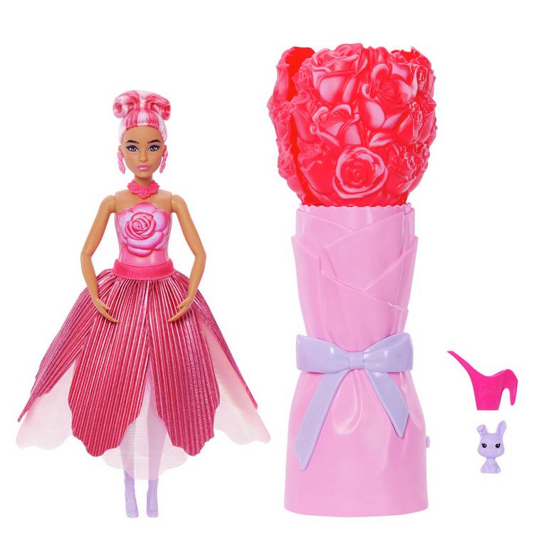 Barbie Petal Pop scented fashion doll 33cm, imported from the UK