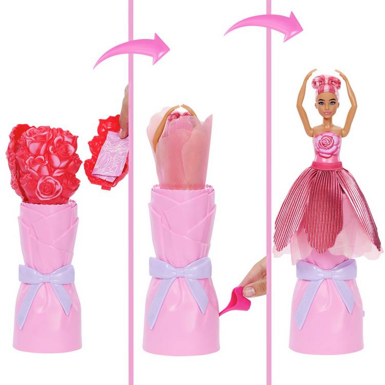 Barbie Petal Pop scented fashion doll 33cm, imported from the UK