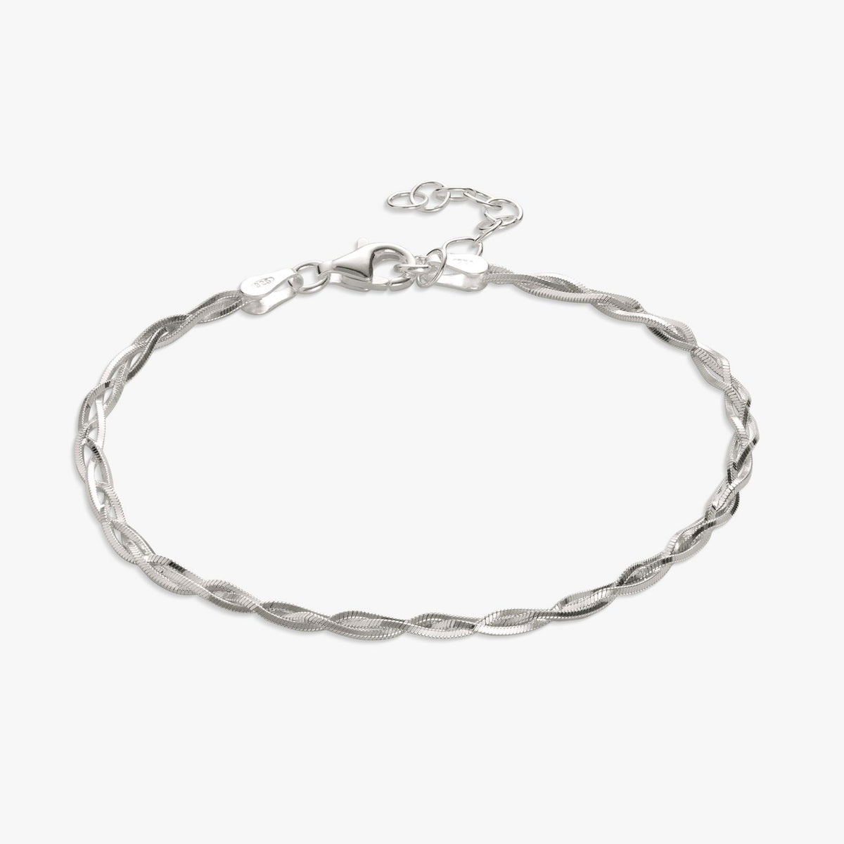 Revere sterling silver braided bracelet 20cm (British brand)