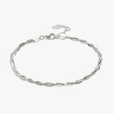 Revere sterling silver braided bracelet 20cm (British brand)