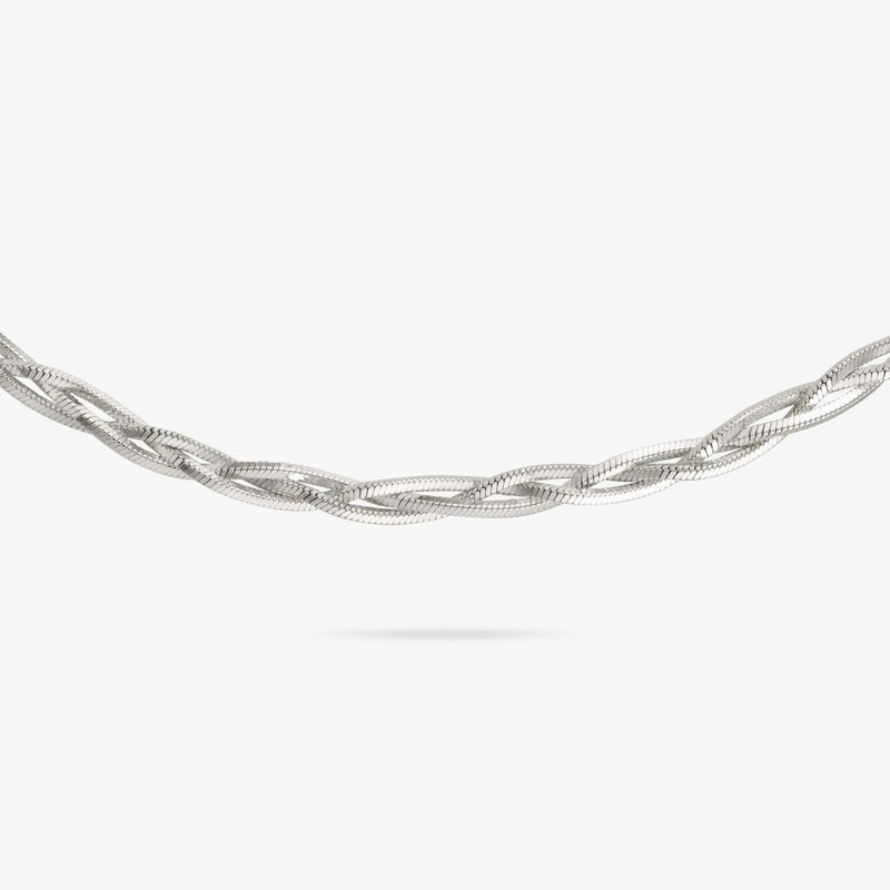 Revere sterling silver braided bracelet 20cm (British brand)